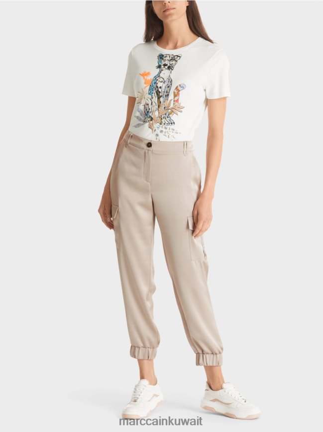 Marc Cain بنطال رايدر "إعادة التفكير معًا". LVN0D6573 ملابس الحجر الدافئ