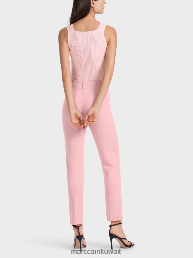 Marc Cain السراويل تمتد الخصر العادية سيدني LVN0D6582 ملابس مسحوق وردي ناعم