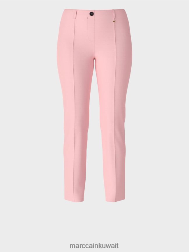 Marc Cain السراويل تمتد الخصر العادية سيدني LVN0D6582 ملابس مسحوق وردي ناعم