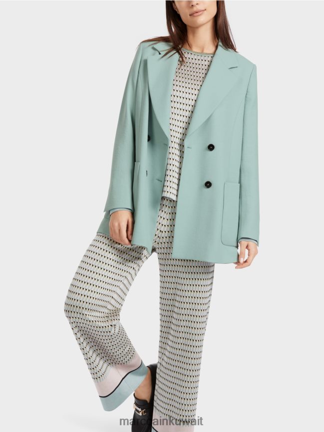 Marc Cain السراويل محبوكة في ألمانيا LVN0D6585 ملابس السماء الزرقاء الداكنة