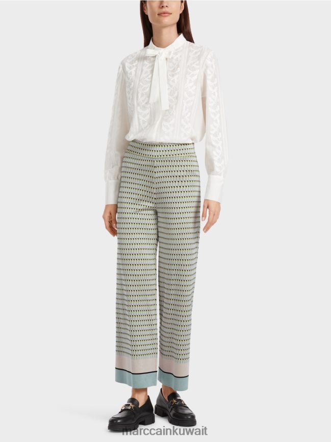 Marc Cain السراويل محبوكة في ألمانيا LVN0D6585 ملابس السماء الزرقاء الداكنة