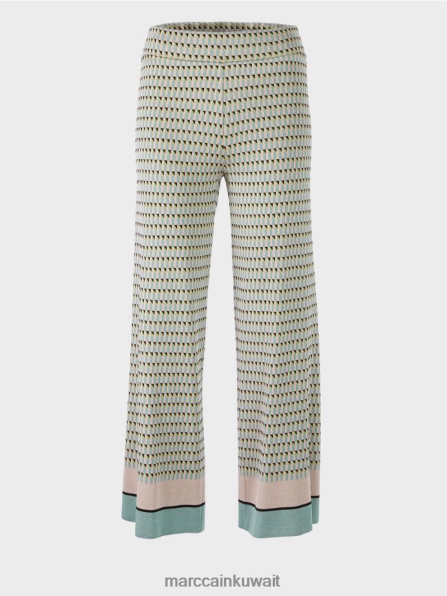 Marc Cain السراويل محبوكة في ألمانيا LVN0D6585 ملابس السماء الزرقاء الداكنة