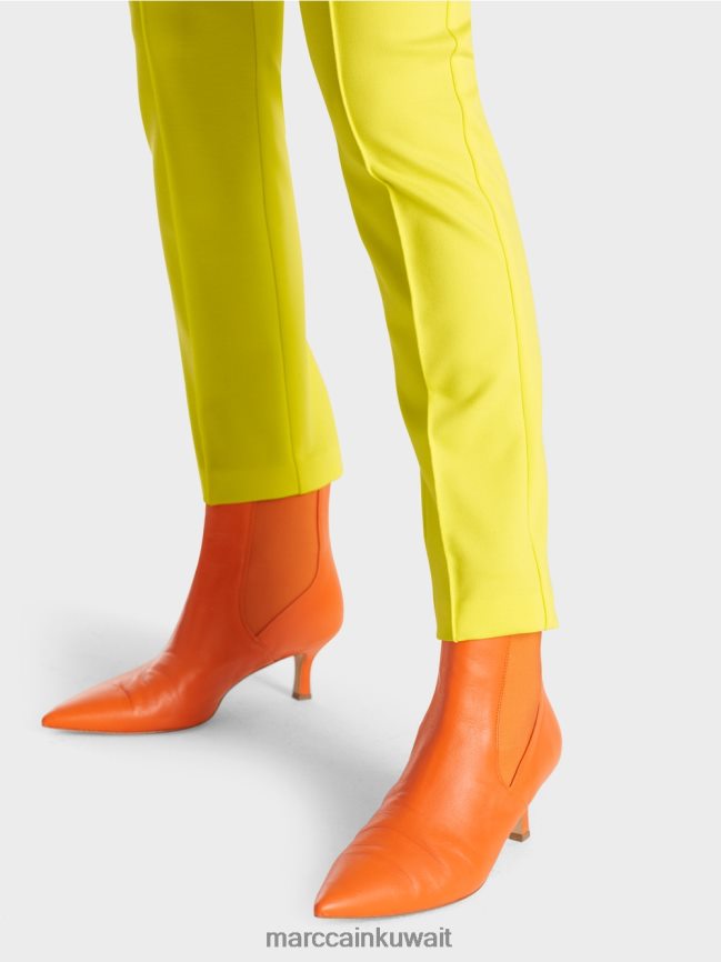 Marc Cain السراويل تمتد الخصر العادية سيدني LVN0D6587 ملابس ليمون ناعم