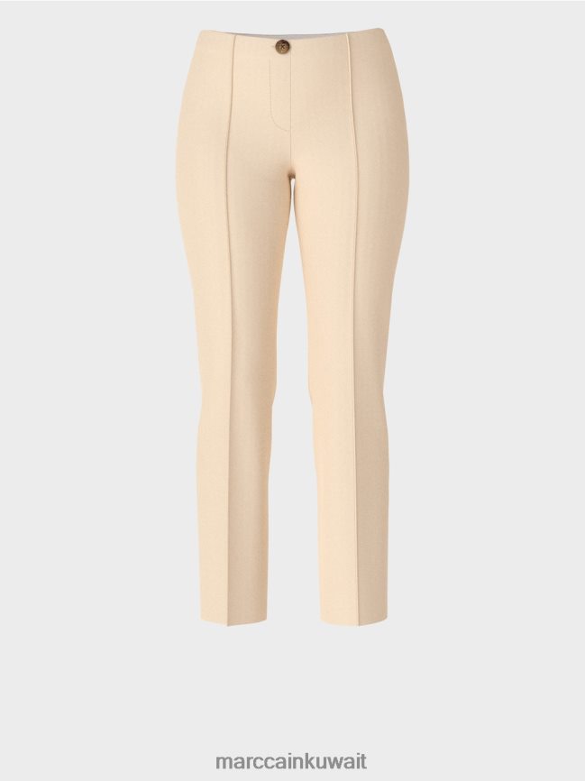 Marc Cain السراويل جيرسي الأنيقة سيدني LVN0D6593 ملابس كريم غامق