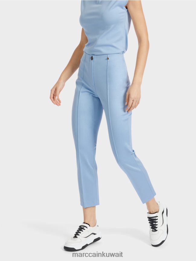 Marc Cain السراويل جيرسي الأنيقة سيدني LVN0D6594 ملابس سماء الصيف المظلمة