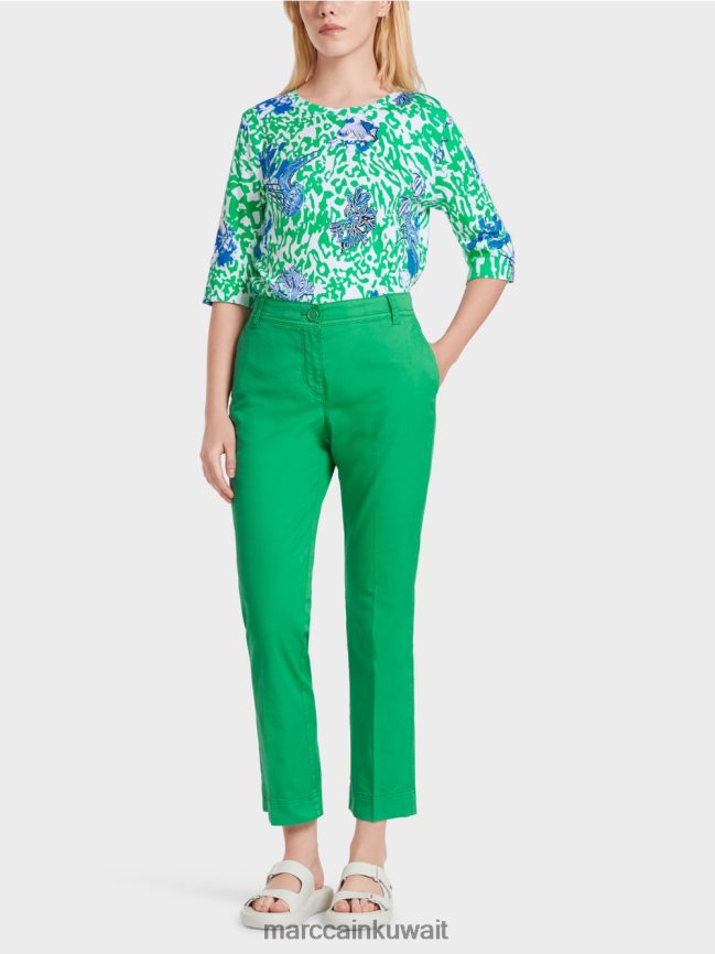 Marc Cain بنطال رياضي "إعادة التفكير معًا". LVN0D6601 ملابس ورقة ريحان مشرقة