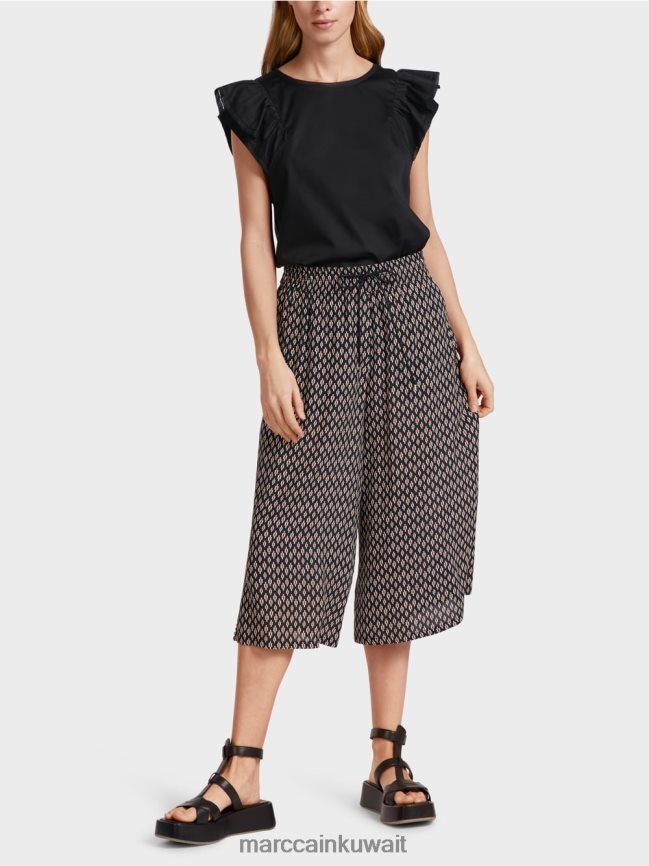 Marc Cain سراويل فسكوزي LVN0D6608 ملابس أسود