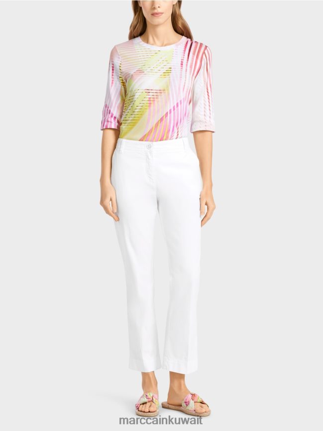 Marc Cain بنطال رياضي "إعادة التفكير معًا". LVN0D6623 ملابس أبيض