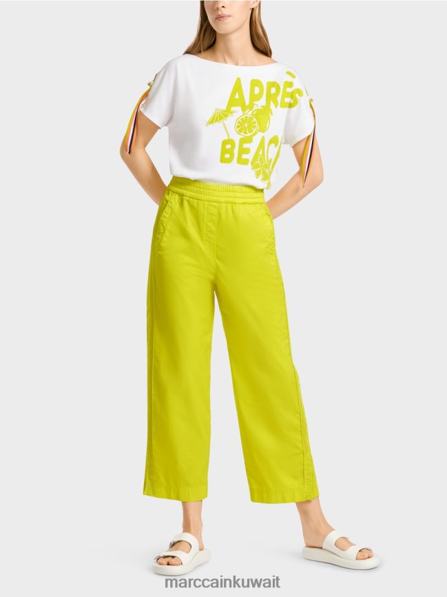 Marc Cain بنطال رياضي بخطوط شبكية LVN0D6628 ملابس ليميد خفيف