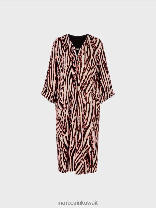 Marc Cain فستان فيسكوز جيرسي LVN0D662 ملابس أحمر عميق