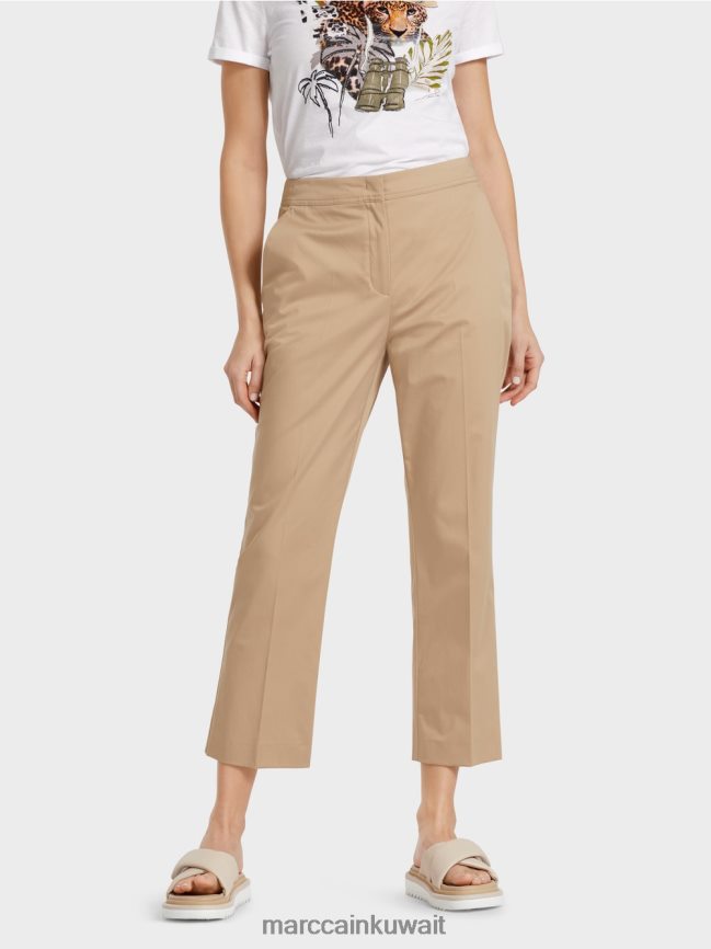 Marc Cain بنطال على طراز تشينو LVN0D6635 ملابس الرمال العميقة