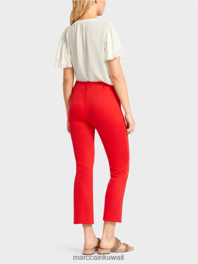 Marc Cain فريدريكا بنطال جيرسي نحيف LVN0D6643 ملابس النار الحمراء