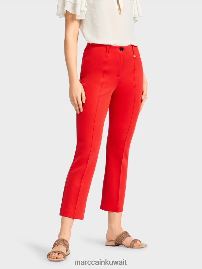 Marc Cain فريدريكا بنطال جيرسي نحيف LVN0D6643 ملابس النار الحمراء