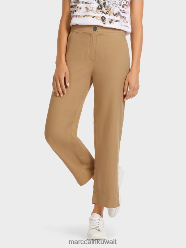Marc Cain السراويل LVN0D6683 ملابس بني الطين الفاتح
