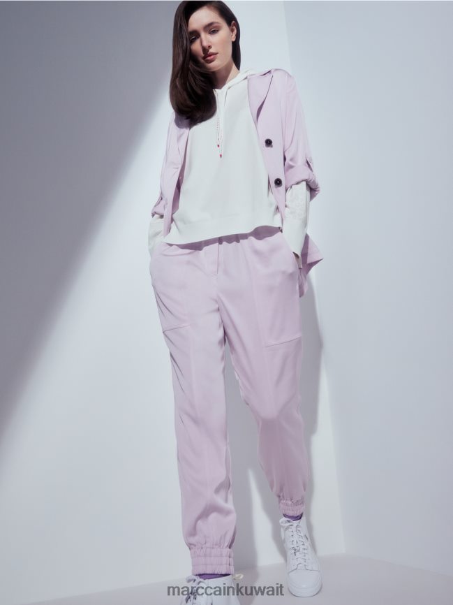 Marc Cain السراويل على غرار الركض LVN0D6685 ملابس الخزامى الخفيف