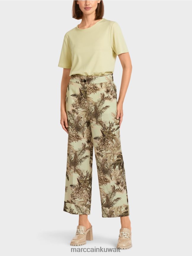 Marc Cain السراويل مع طباعة الأزهار LVN0D6686 ملابس نفس ناعم