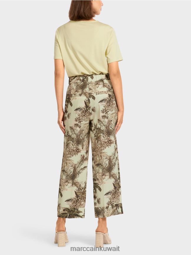 Marc Cain السراويل مع طباعة الأزهار LVN0D6686 ملابس نفس ناعم