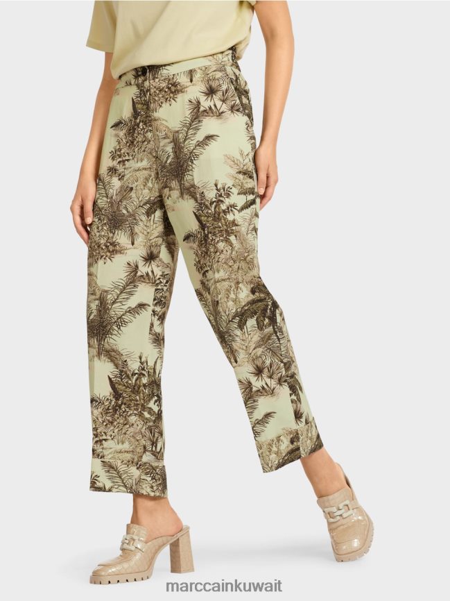 Marc Cain السراويل مع طباعة الأزهار LVN0D6686 ملابس نفس ناعم
