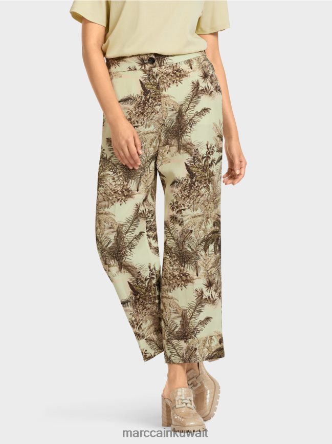 Marc Cain السراويل مع طباعة الأزهار LVN0D6686 ملابس نفس ناعم