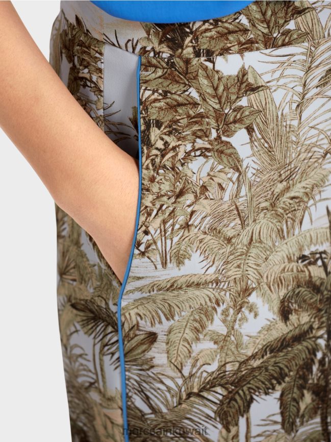 Marc Cain بنطال بتصميم كف اليد LVN0D6693 ملابس مسحوق أزرق فاتح