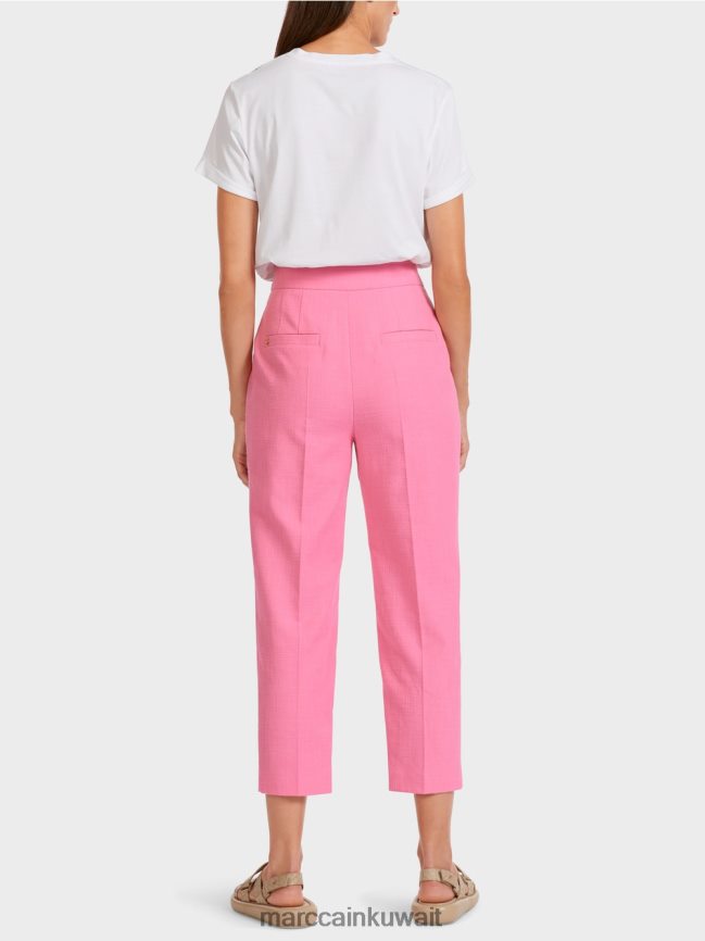 Marc Cain السراويل في نظرة الكتان LVN0D6700 ملابس وردي مشرق