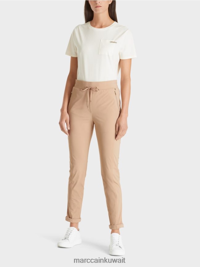 Marc Cain بنطال من القماش المطاطي ريبيرا LVN0D6726 ملابس جرنولة