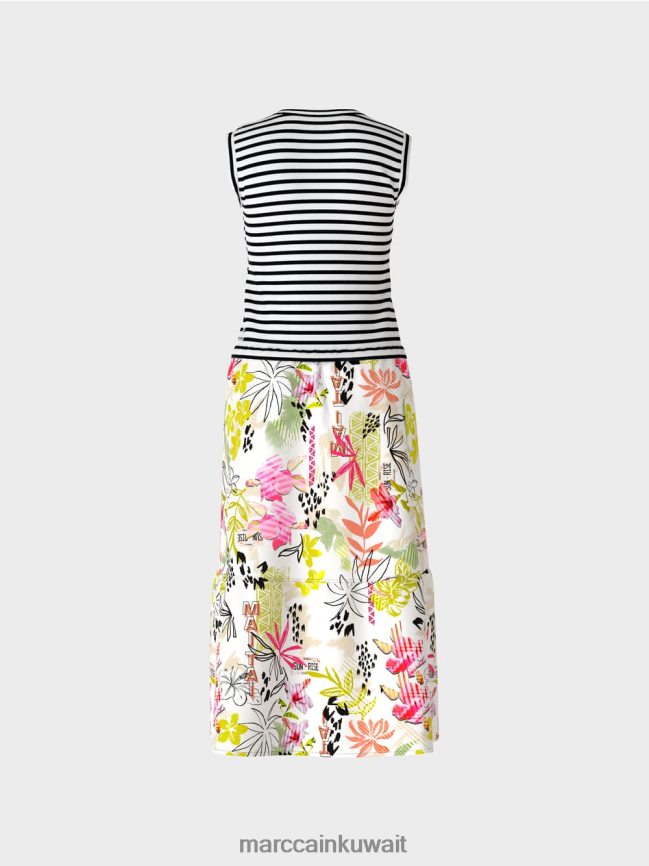 Marc Cain اللباس في مزيج من الأنماط LVN0D672 ملابس ليميد خفيف