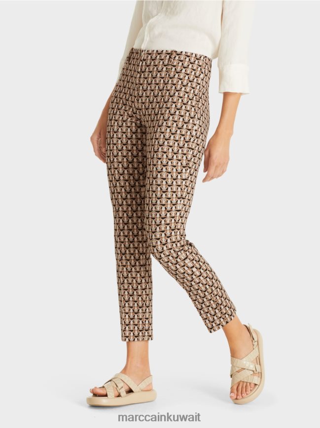 Marc Cain بنطال من القماش المطاطي من سيدني - رأس ليو LVN0D6730 ملابس جرنولة