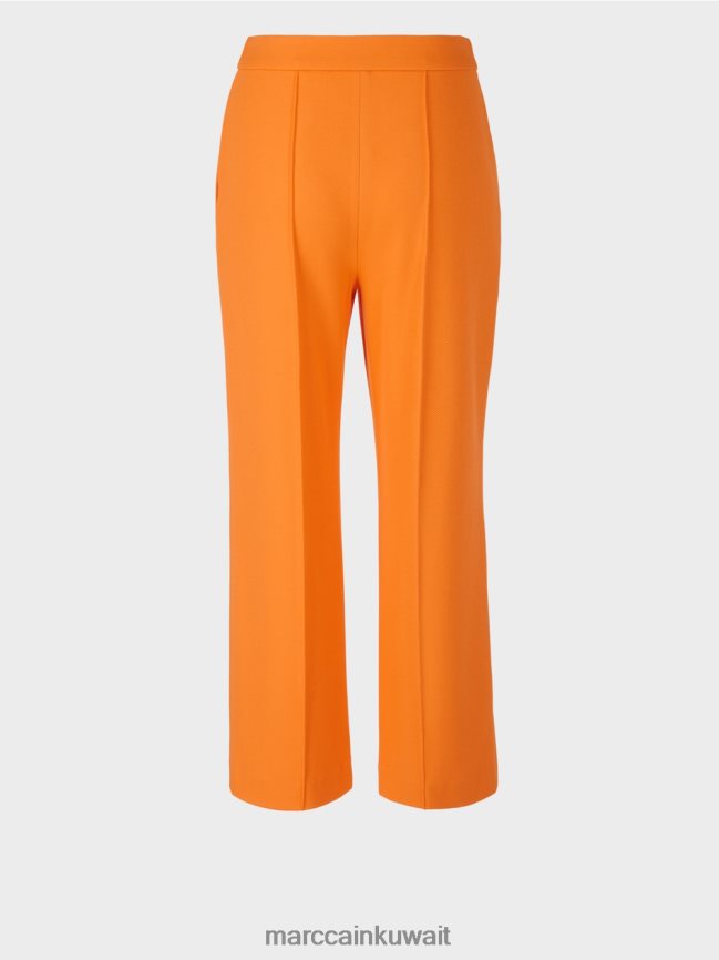 Marc Cain السراويل ذات الساق الواسعة LVN0D6732 ملابس برتقالي واضح