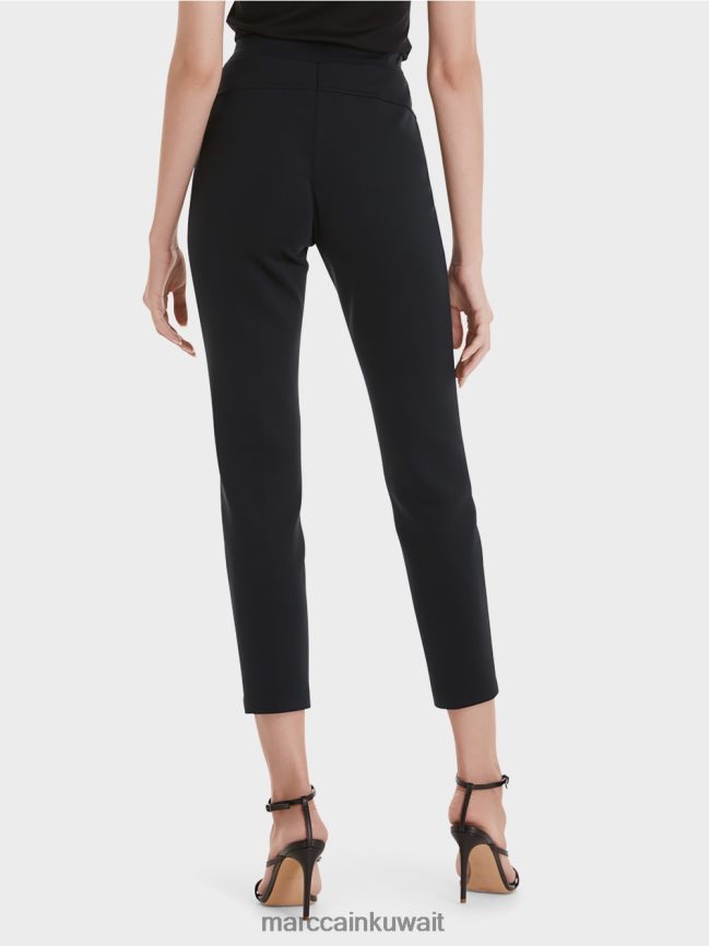 Marc Cain السراويل جيرسي تمتد LVN0D6737 ملابس منتصف الليل الأزرق