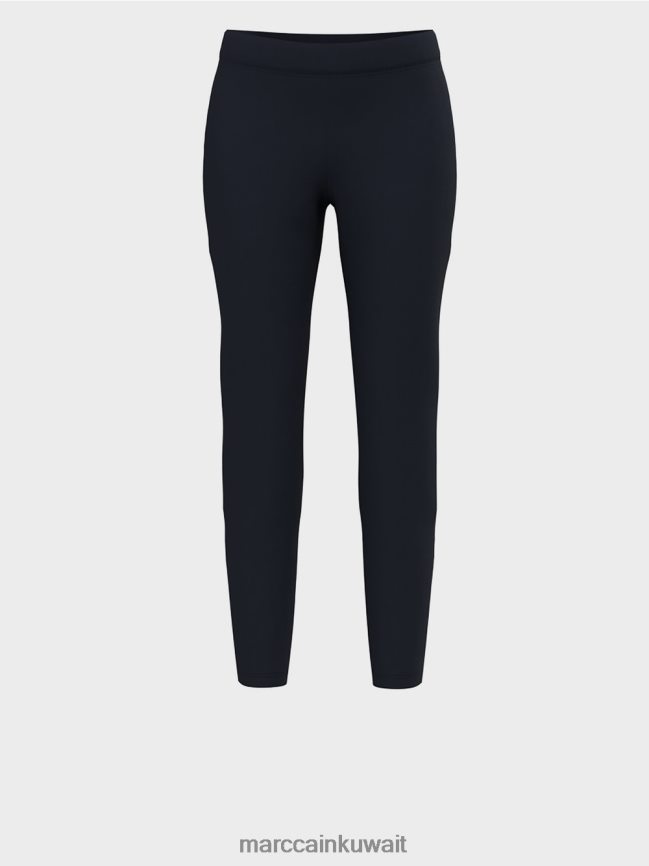 Marc Cain السراويل جيرسي تمتد LVN0D6737 ملابس منتصف الليل الأزرق