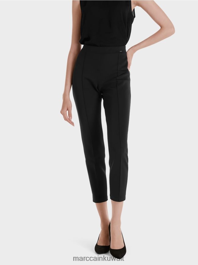 Marc Cain السراويل جيرسي تمتد LVN0D6738 ملابس أسود