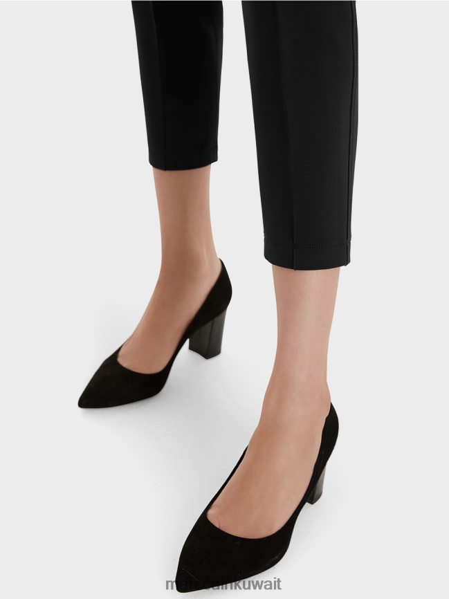 Marc Cain السراويل جيرسي تمتد LVN0D6738 ملابس أسود