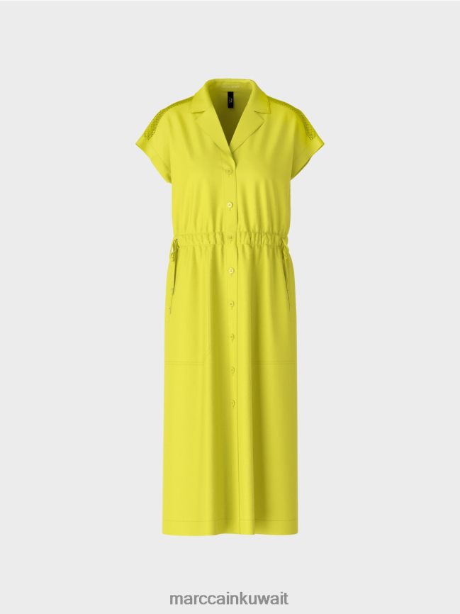 Marc Cain فستان رياضي مع شبكة وحبل LVN0D673 ملابس ليميد خفيف