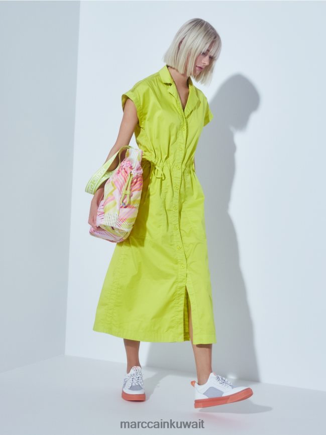 Marc Cain فستان رياضي مع شبكة وحبل LVN0D673 ملابس ليميد خفيف