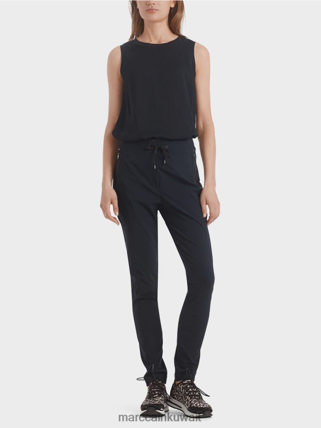 Marc Cain سراويل ضيقة تمتد LVN0D6740 ملابس منتصف الليل الأزرق