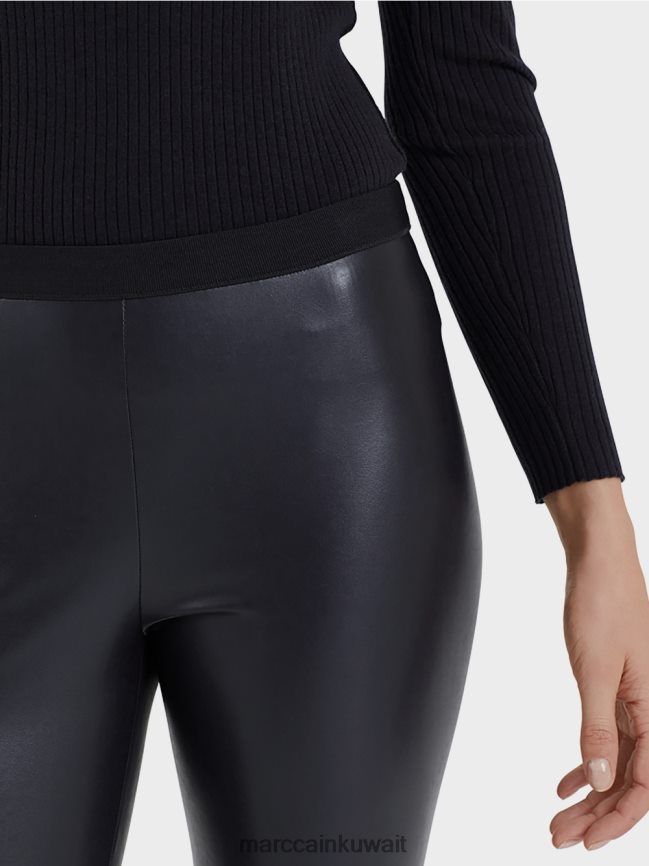 Marc Cain طماق من الجلد الاصطناعي LVN0D6744 ملابس منتصف الليل الأزرق