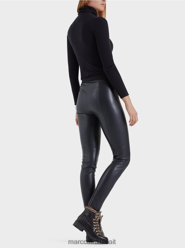 Marc Cain طماق من الجلد الاصطناعي LVN0D6744 ملابس منتصف الليل الأزرق