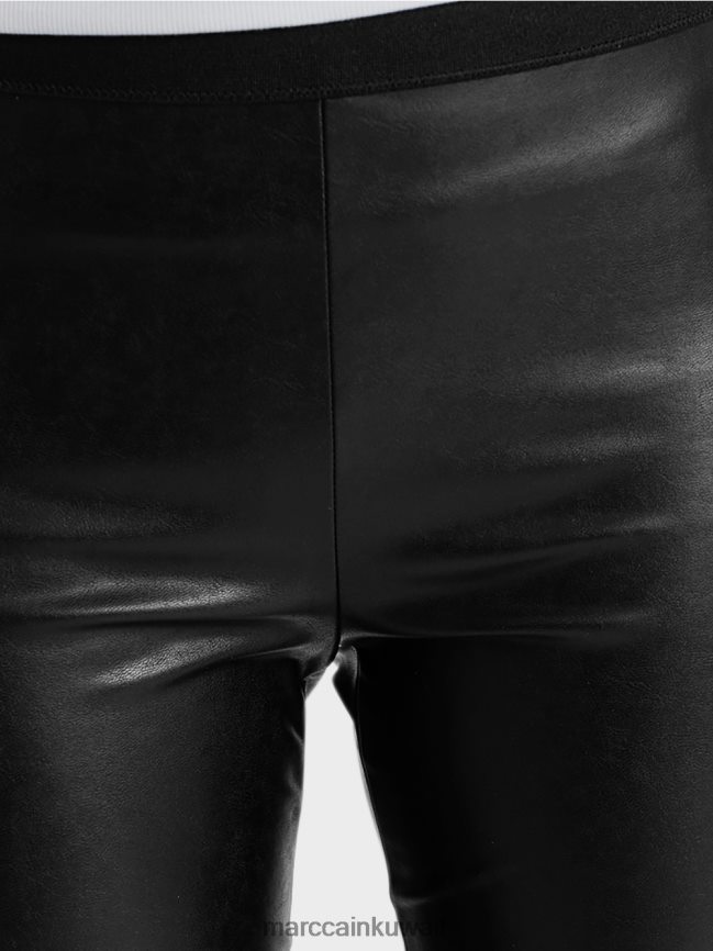Marc Cain طماق من الجلد الاصطناعي LVN0D6745 ملابس أسود