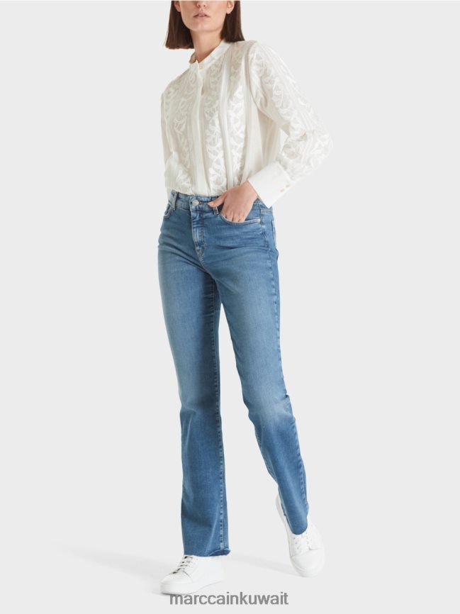 Marc Cain جينز "إعادة التفكير معًا" من فارو LVN0D6778 ملابس خمر أزرق