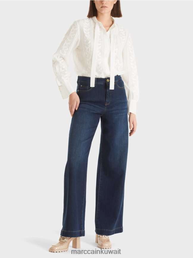 Marc Cain واري الجينز "إعادة التفكير معا". LVN0D6784 ملابس النيلي خمر