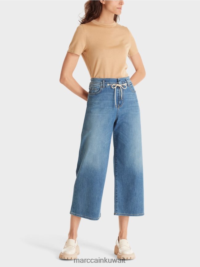 Marc Cain جينز ويلي بحبل LVN0D6787 ملابس الدنيم الأزرق