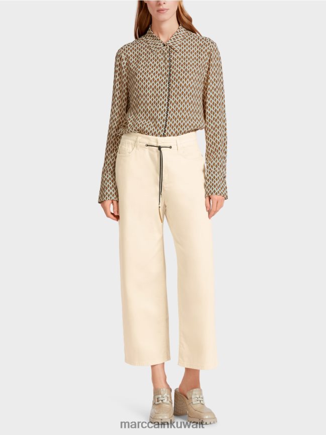 Marc Cain جينز "إعادة التفكير معًا" بخمسة جيوب LVN0D6792 ملابس كريمة