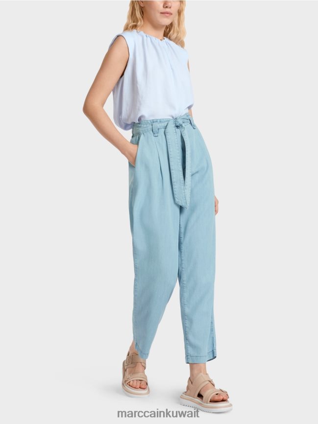 Marc Cain جينز ويليري "إعادة التفكير معًا". LVN0D6799 ملابس ازرق فاتح