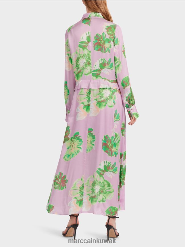 Marc Cain فستان أنثوي مع ذوي الياقات البيضاء LVN0D67 ملابس الخزامى مشرق