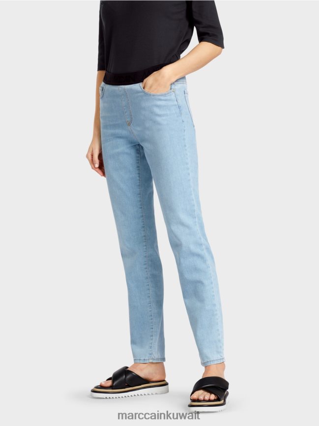 Marc Cain جينز مطاطي من تصميم سيينا LVN0D6801 ملابس ازرق فاتح