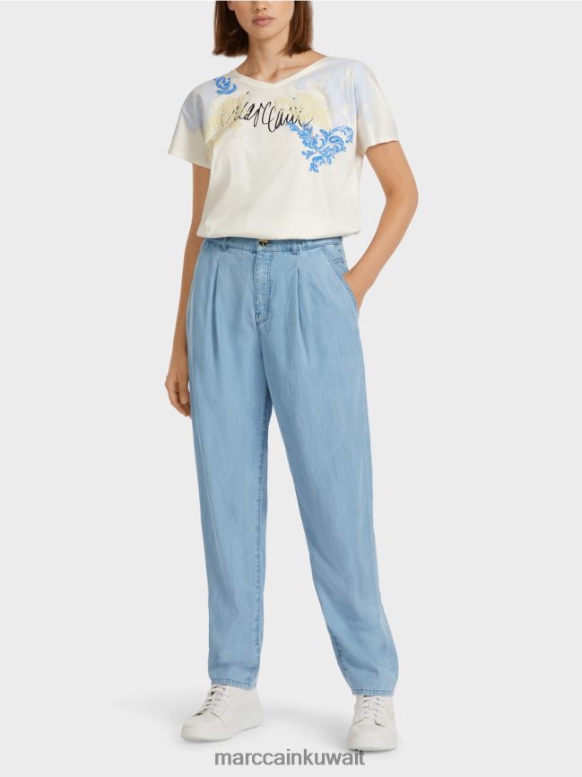 Marc Cain الجينز "إعادة التفكير معًا". LVN0D6805 ملابس ازرق فاتح