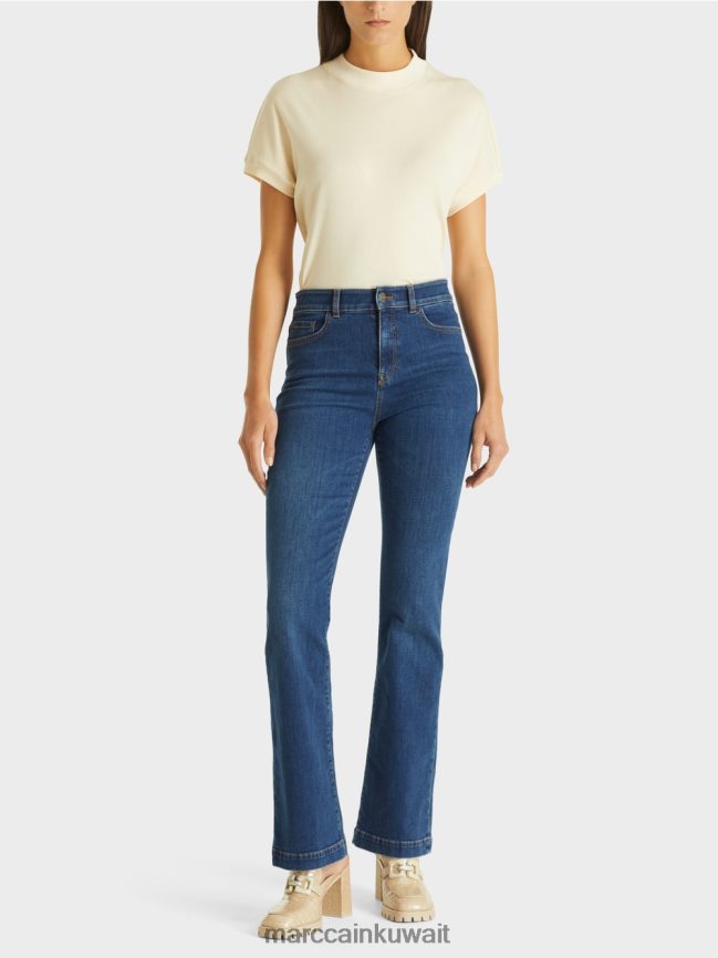 Marc Cain جينز "إعادة التفكير معًا" من فارو LVN0D6811 ملابس الدنيم الأزرق