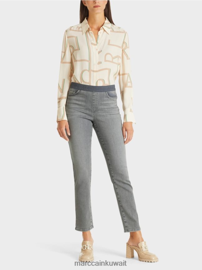 Marc Cain جينز سيينا "نعيد التفكير معًا". LVN0D6822 ملابس رمادي