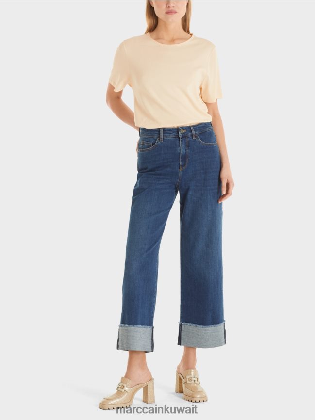 Marc Cain "إعادة التفكير معًا" في الجينز LVN0D6826 ملابس الدنيم الأزرق